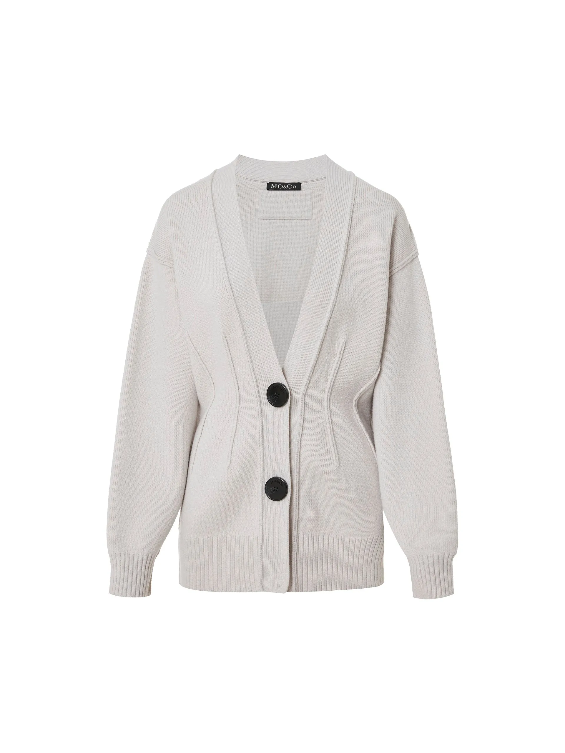 Drop Shoulder Knit Cardigan sold by Mo&Co product image thumbnail 5