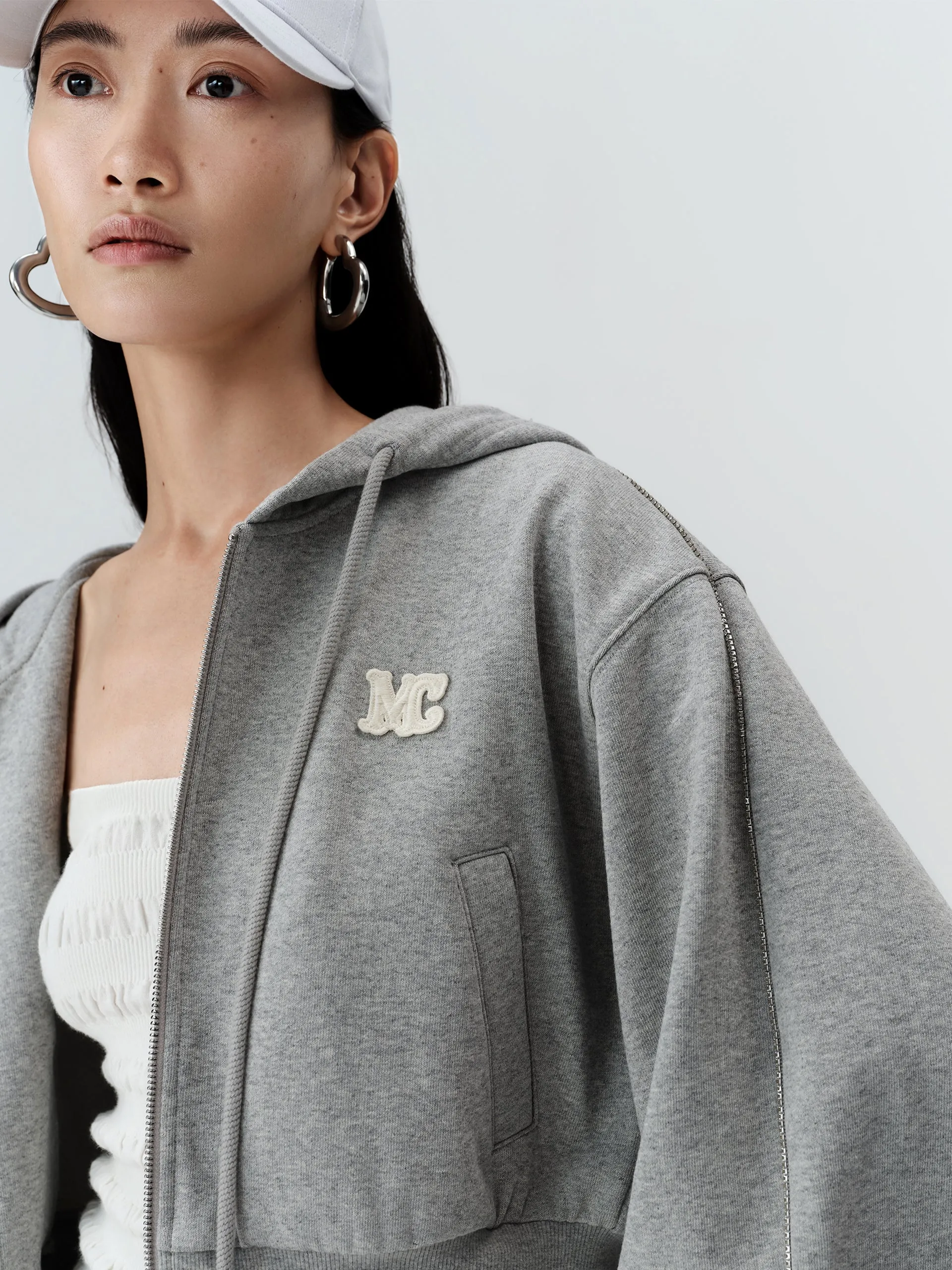 Hooded Cropped Jacket sold by Mo&Co product image thumbnail 5