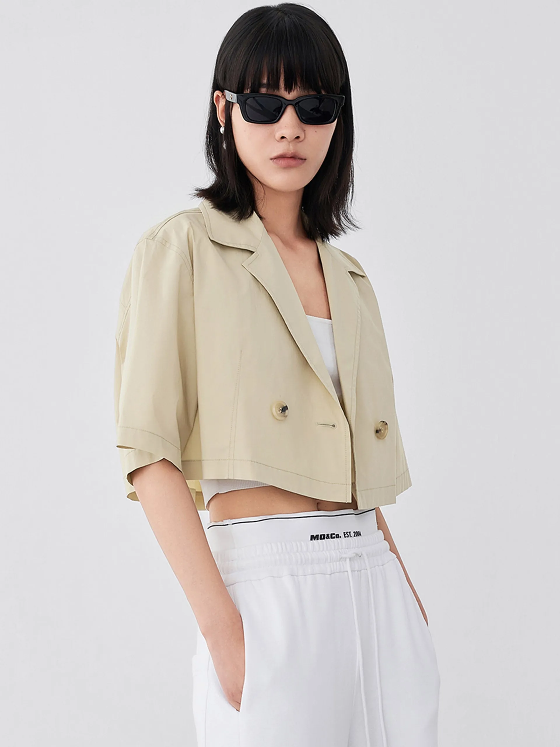 Cargo Style Crop Jacket sold by Mo&Co product image thumbnail 4