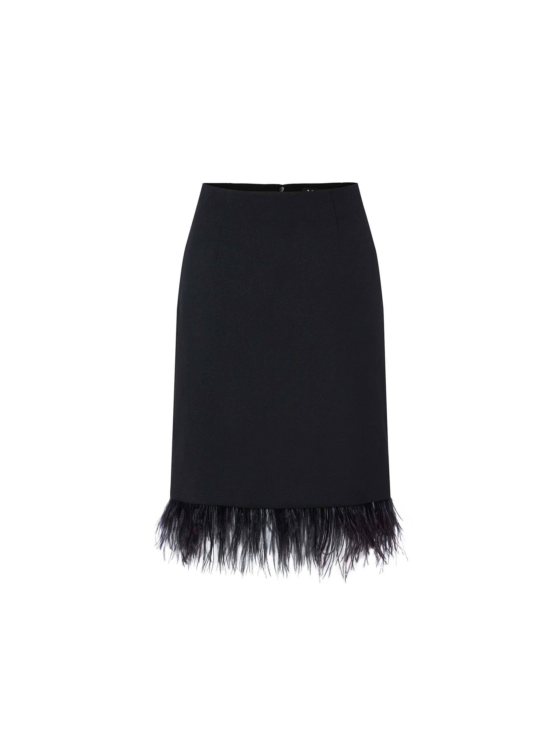 Detachable Feather Midi Skirt sold by Mo&Co product image thumbnail 5