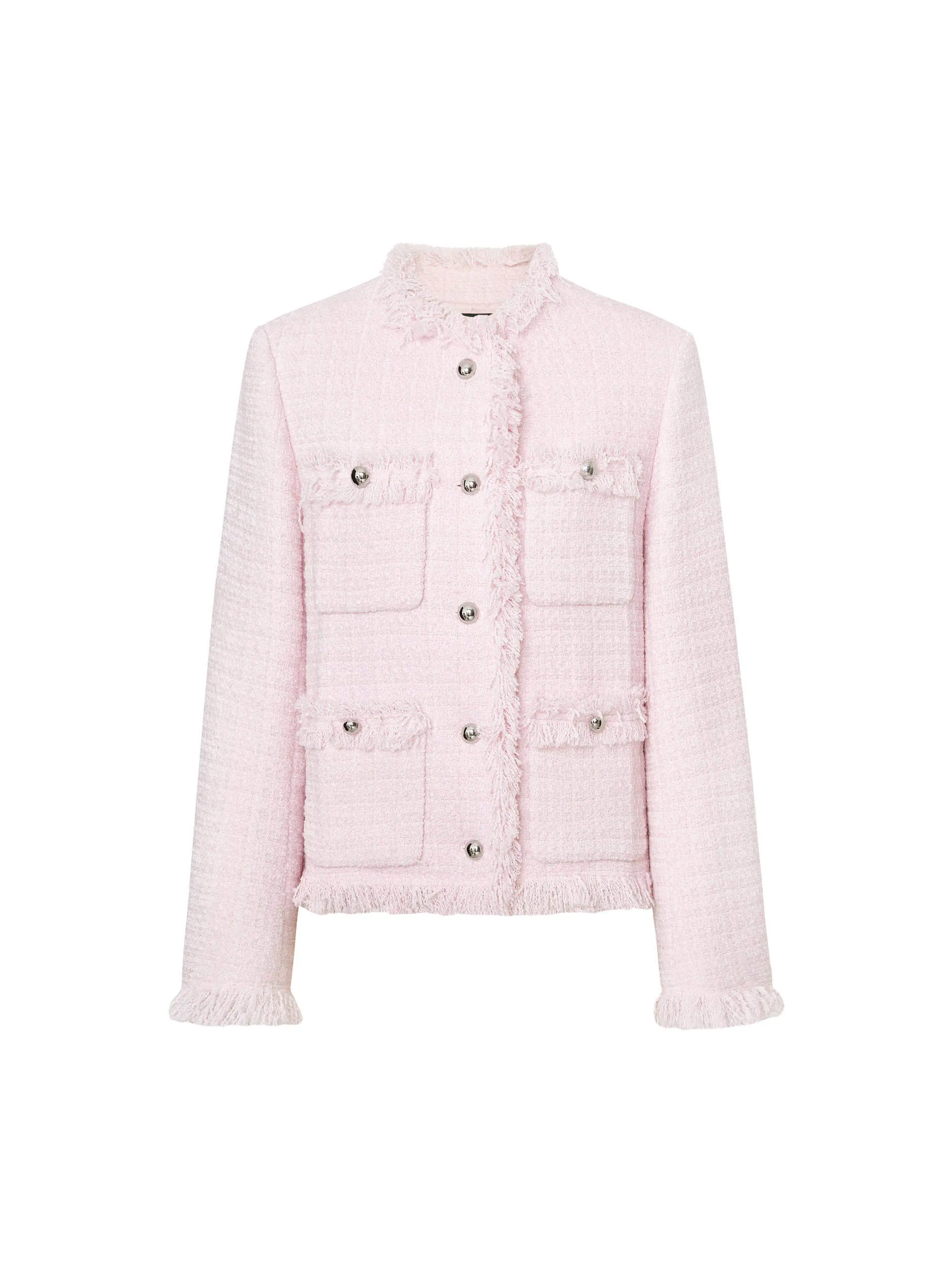 Tweed Textured Pocket Jacket sold by Mo&Co product image thumbnail 5