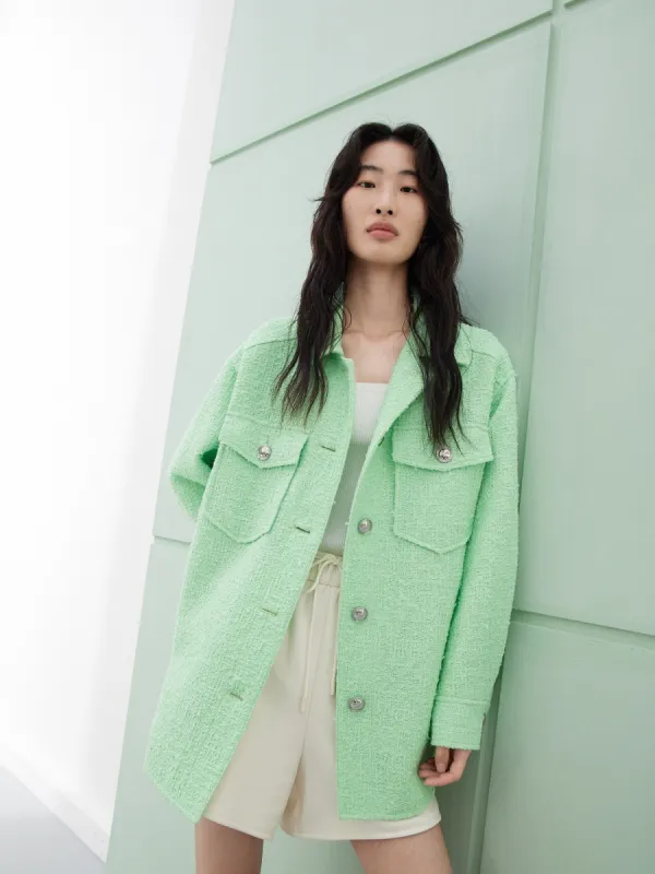 Cotton Blend Tweed Jacket sold by Mo&Co