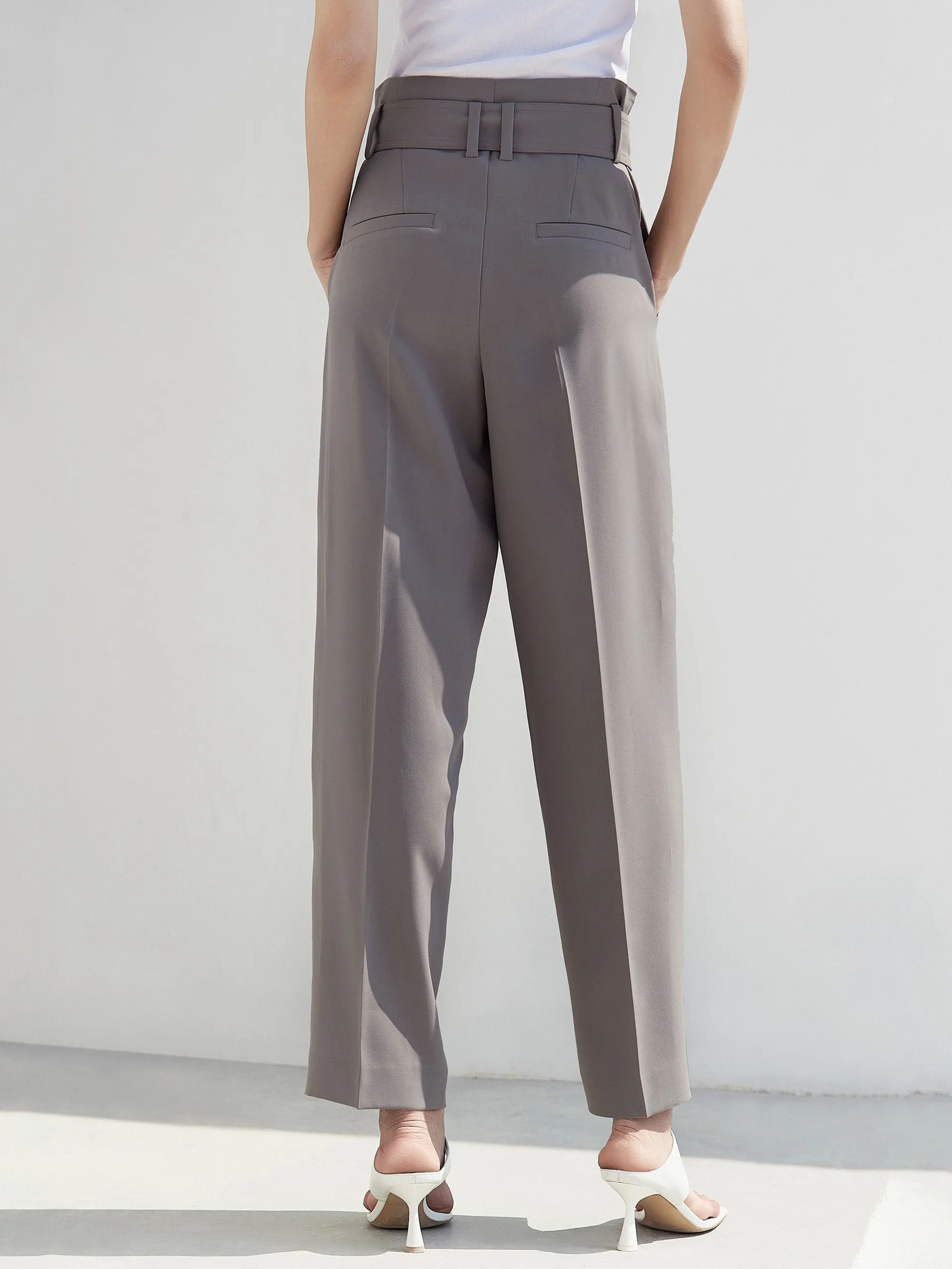 High Waist Wide Leg Casual Pants sold by Mo&Co product image thumbnail 4