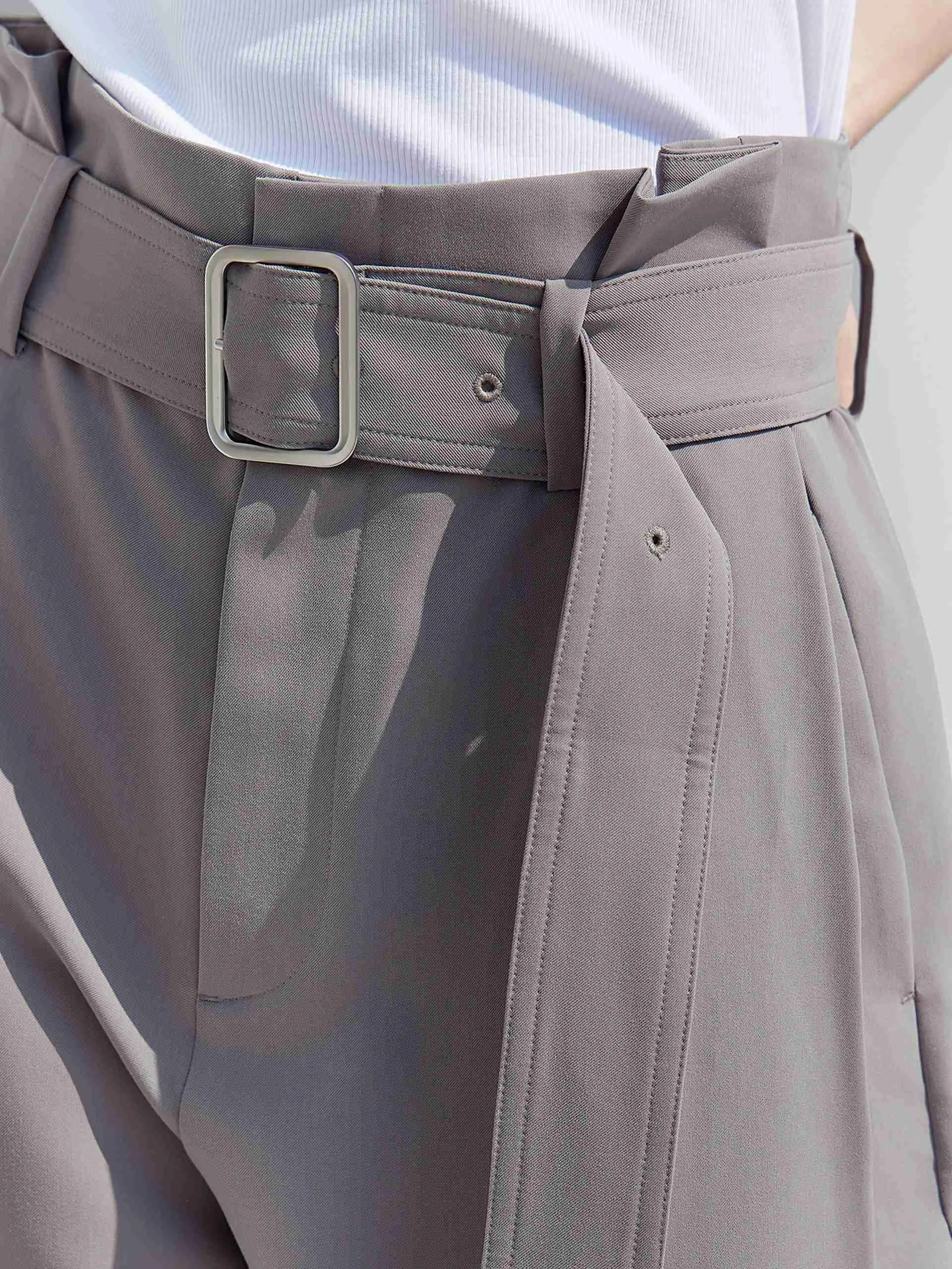 High Waist Wide Leg Casual Pants sold by Mo&Co product image thumbnail 5