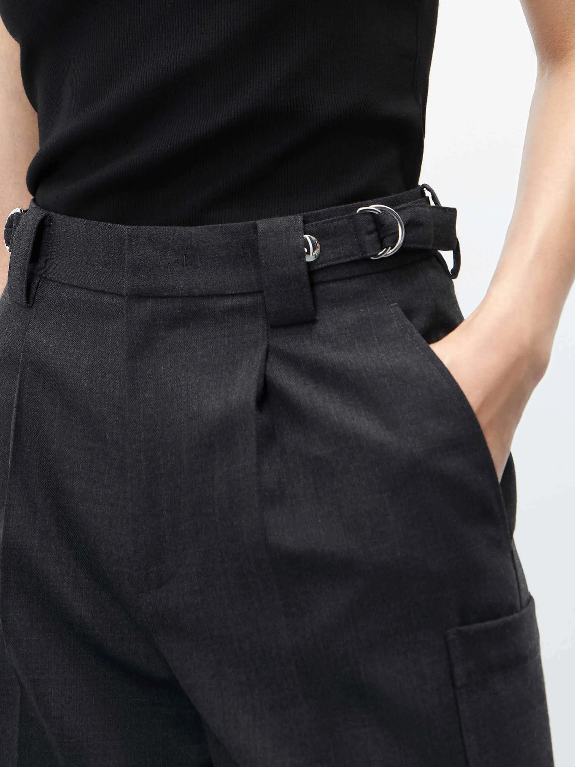 Wool Blend Cargo Pants sold by Mo&Co product image thumbnail 3