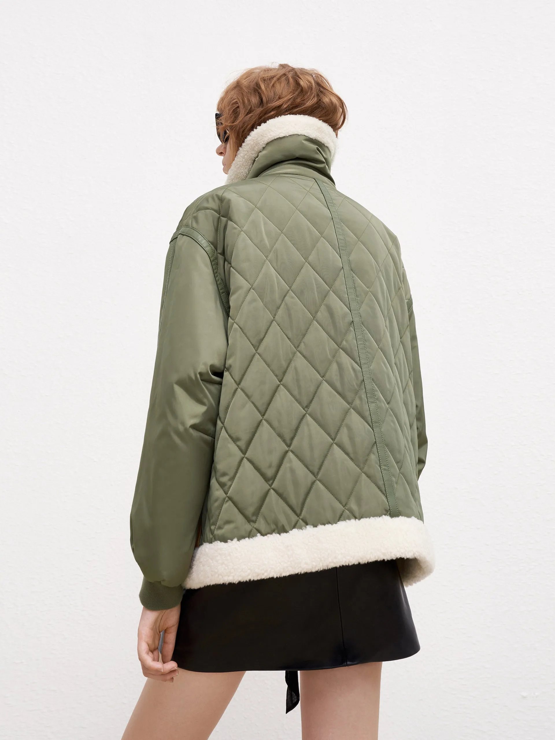 Contrast Panel Quilted Jacket sold by Mo&Co product image thumbnail 4
