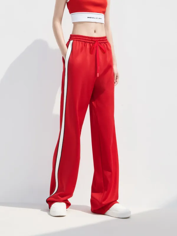 Straight Drawstring Casual Pants sold by Mo&Co