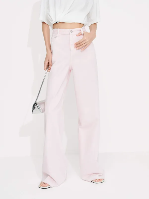 Wide Leg Jeans in Cotton sold by Mo&Co