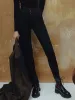 Double Waistline Skinny Denim Jeans sold by Mo&Co