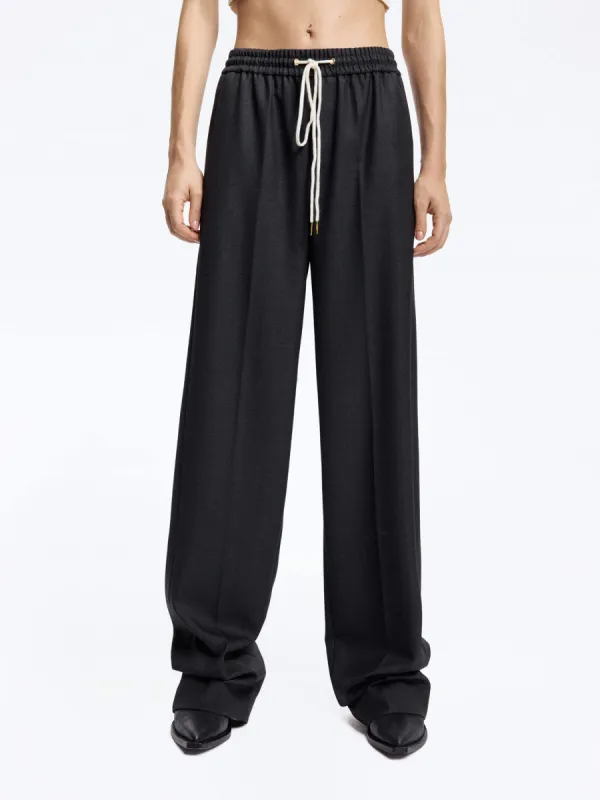 Wool Blend Drawstring Pants sold by Mo&Co
