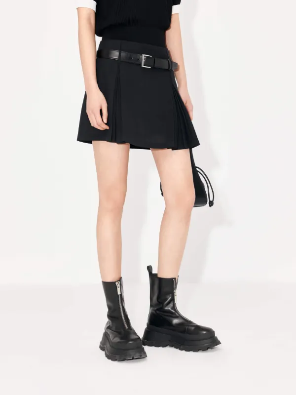 Pleated A-line Skirt sold by Mo&Co