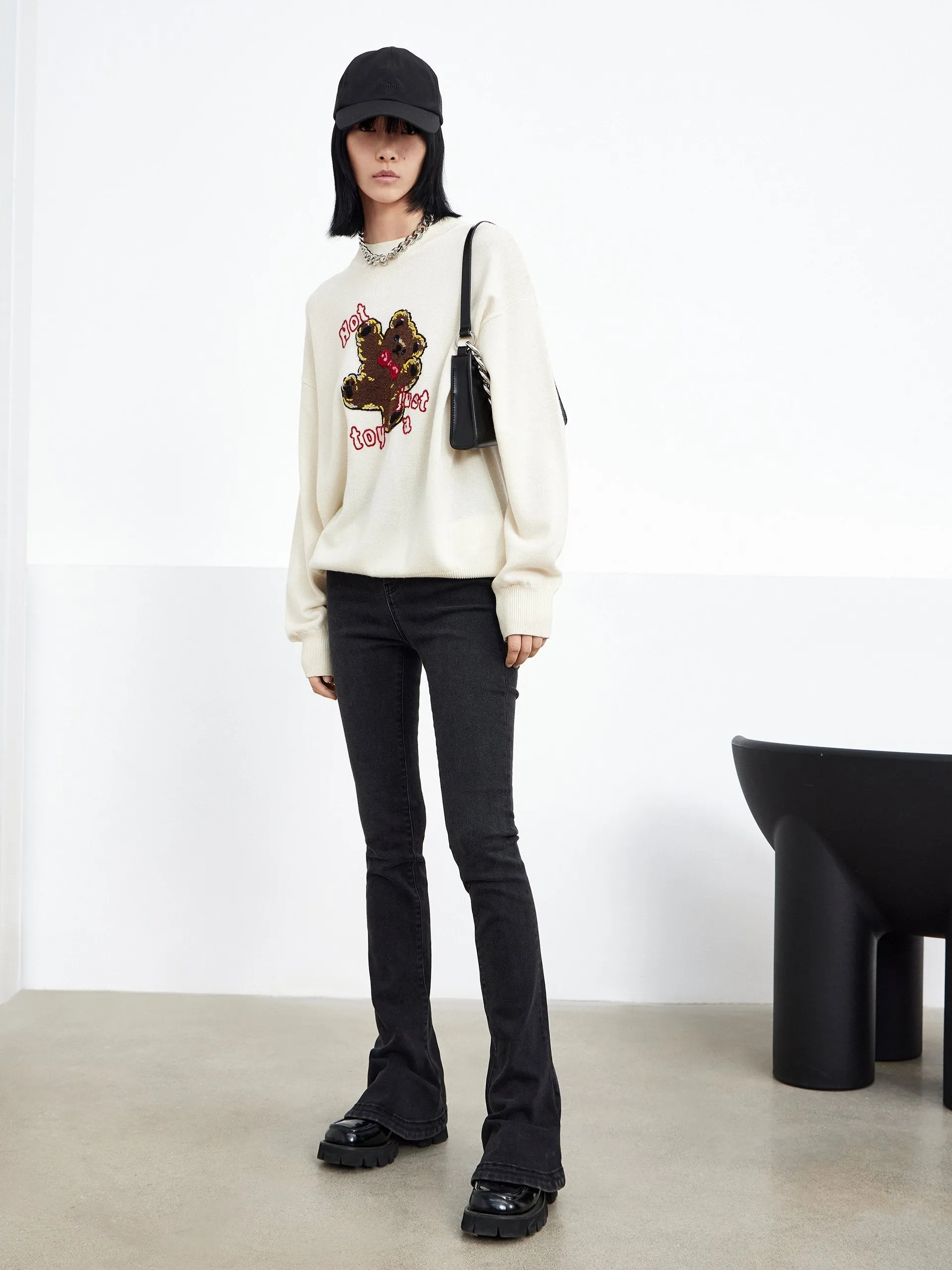 Jacquard Cartoon Pullover in Wool sold by Mo&Co product image thumbnail 2