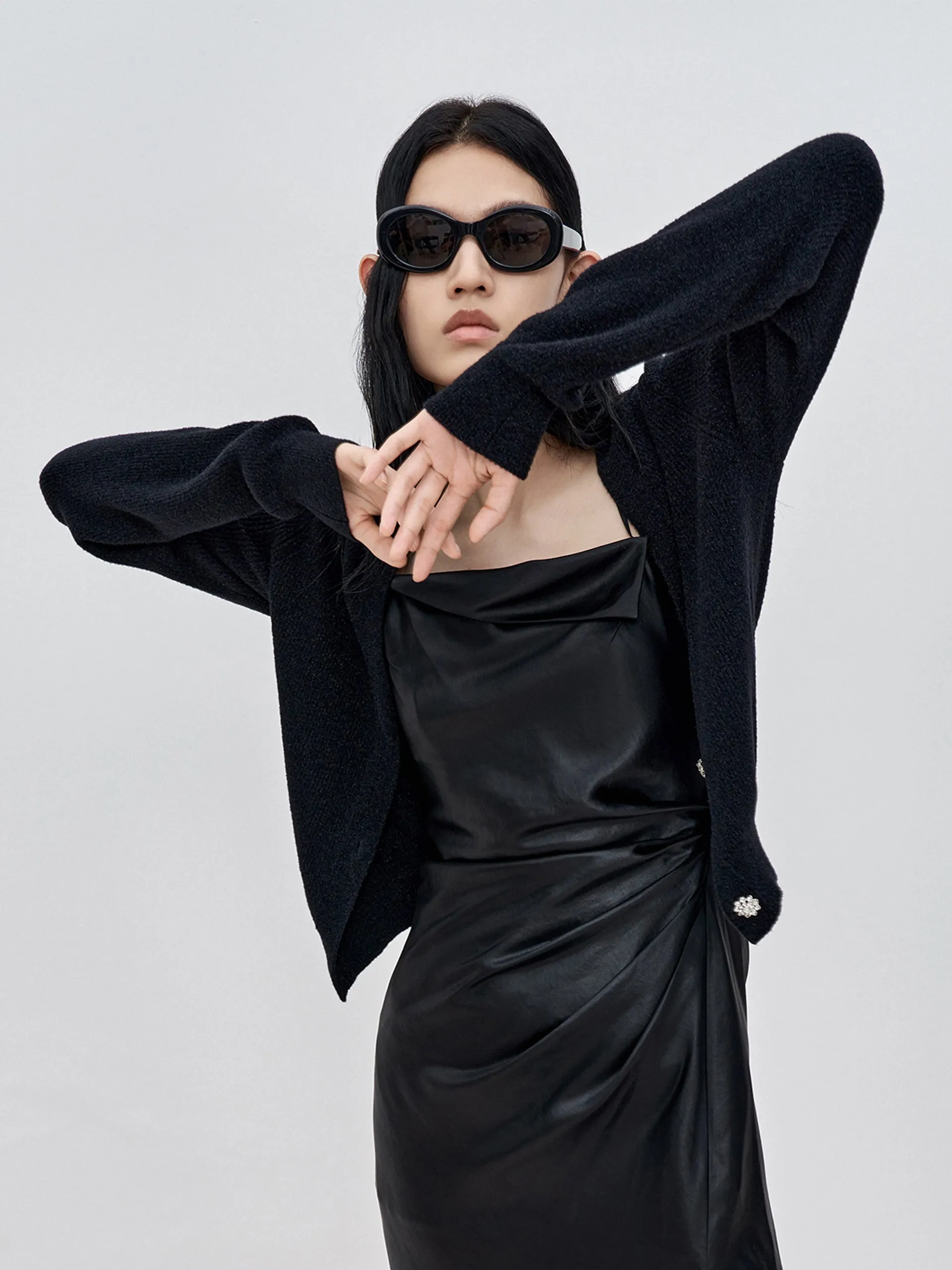 V-neck Knit Cardigan sold by Mo&Co product image thumbnail 2