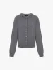 Crystal Collar Knit Cardigan sold by Mo&Co