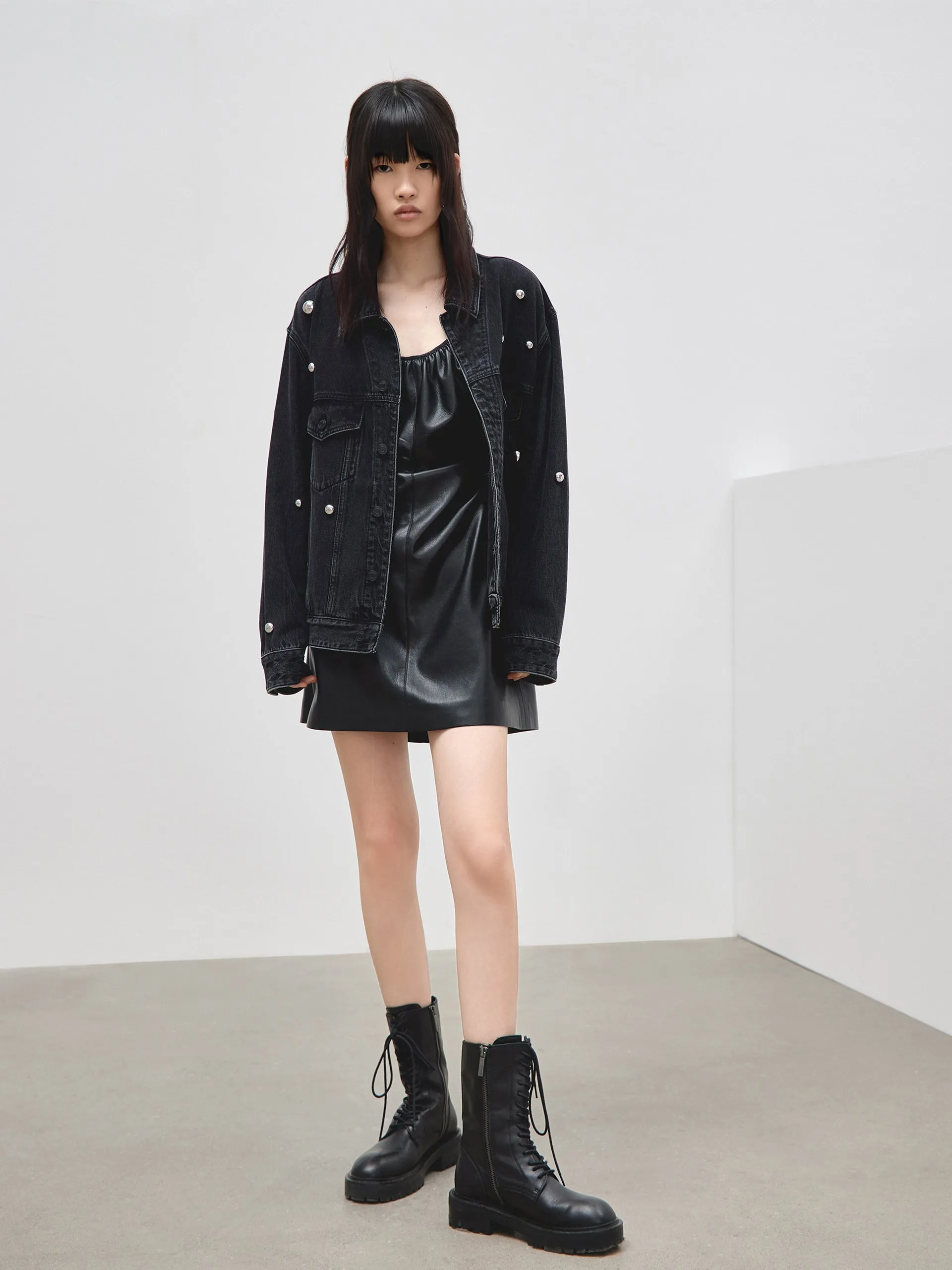 Metal Embellished Denim Jacket sold by Mo&Co product image thumbnail 2