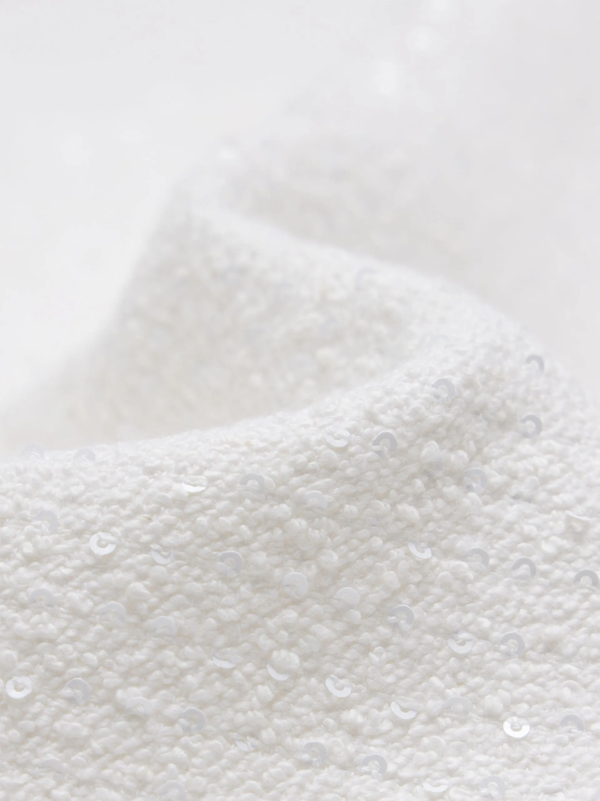 Cropped Tweed Collarless Jacket sold by Mo&Co product image thumbnail 5