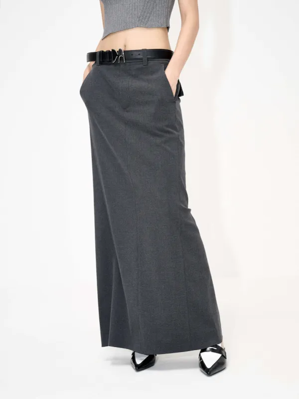 Back Slit Maxi Skirt sold by Mo&Co