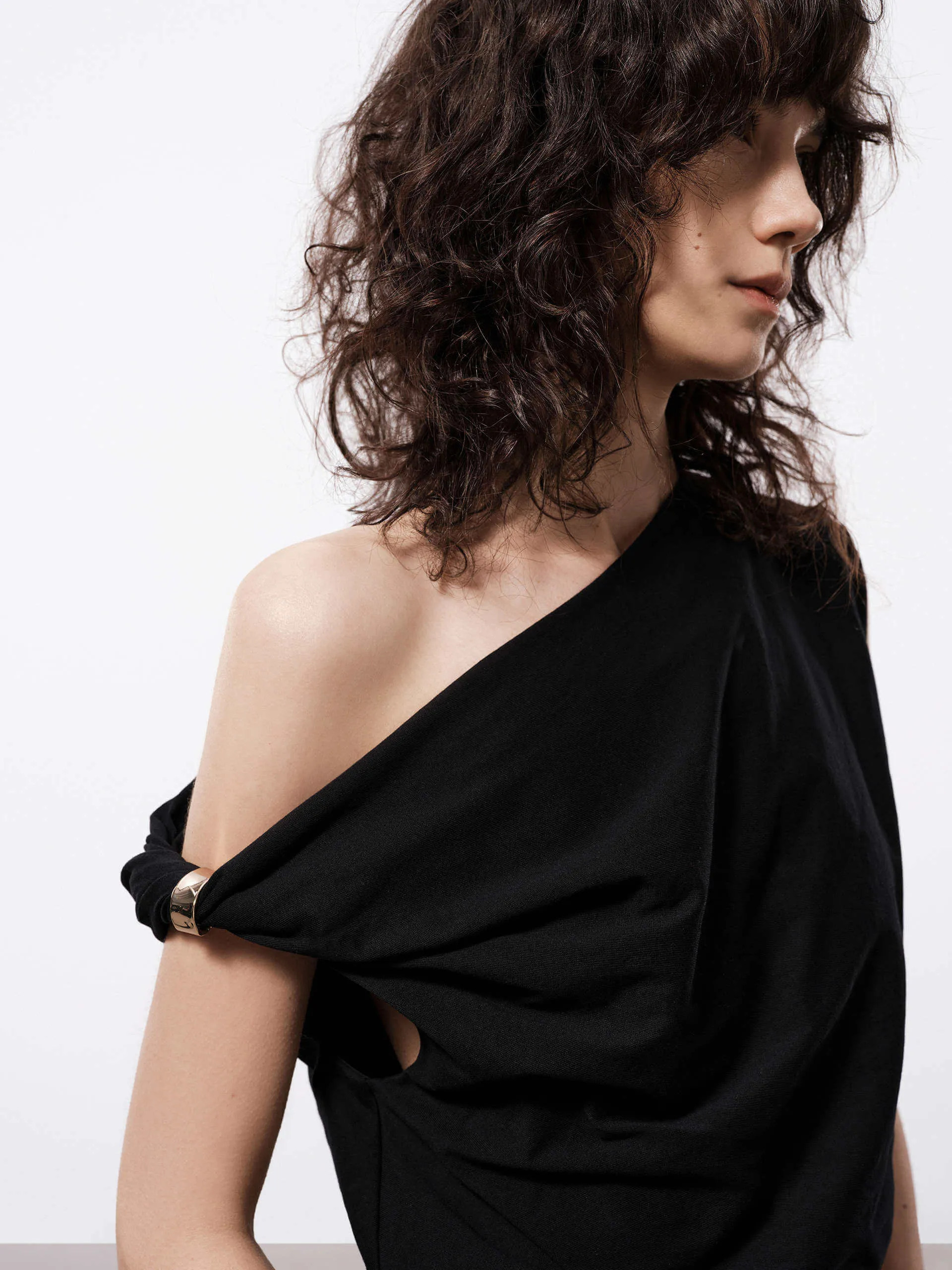 One Shoulder Cotton Top sold by Mo&Co product image thumbnail 2