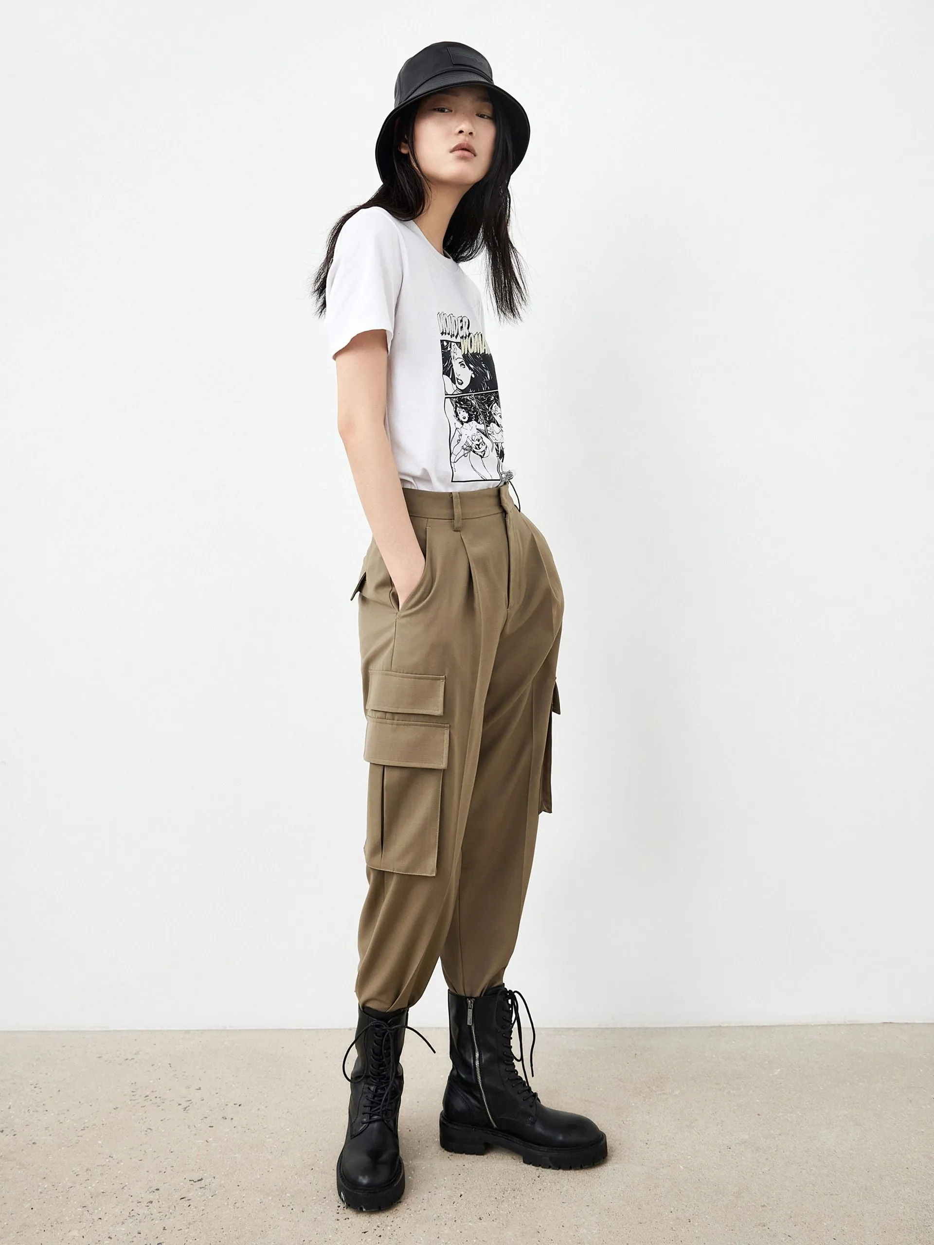 High Waist Cargo Pants sold by Mo&Co product image thumbnail 2