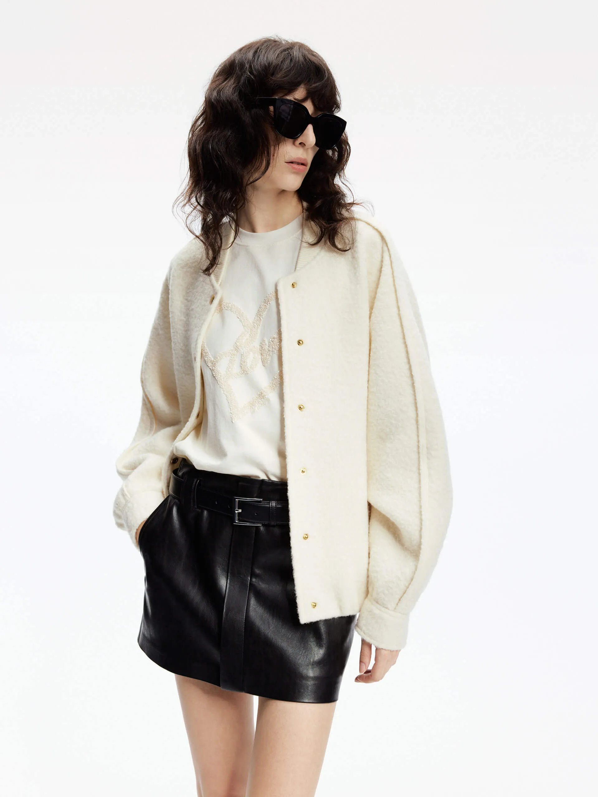 Merino Wool Bomber Jacket sold by Mo&Co