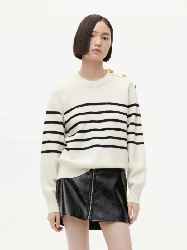 Loose Fit Wool Sweater sold by Mo&Co