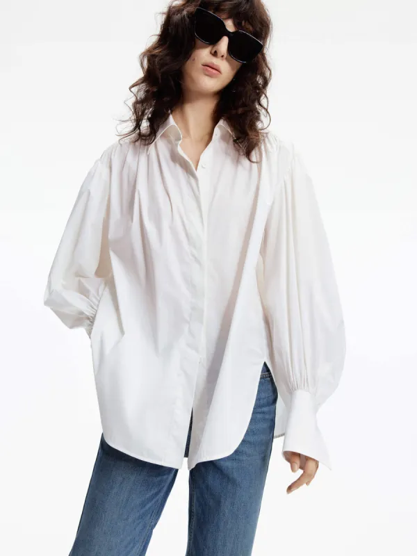 Loose Puff Sleeves Shirt sold by Mo&Co