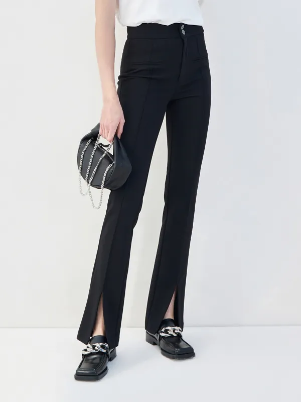 Front Slits Straight Cut Pants sold by Mo&Co