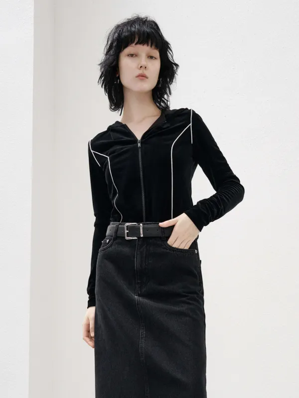 Hooded Slim Fit Jacket sold by Mo&Co