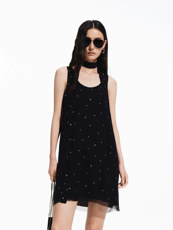 Silk Blend Mini Dress sold by Mo&Co