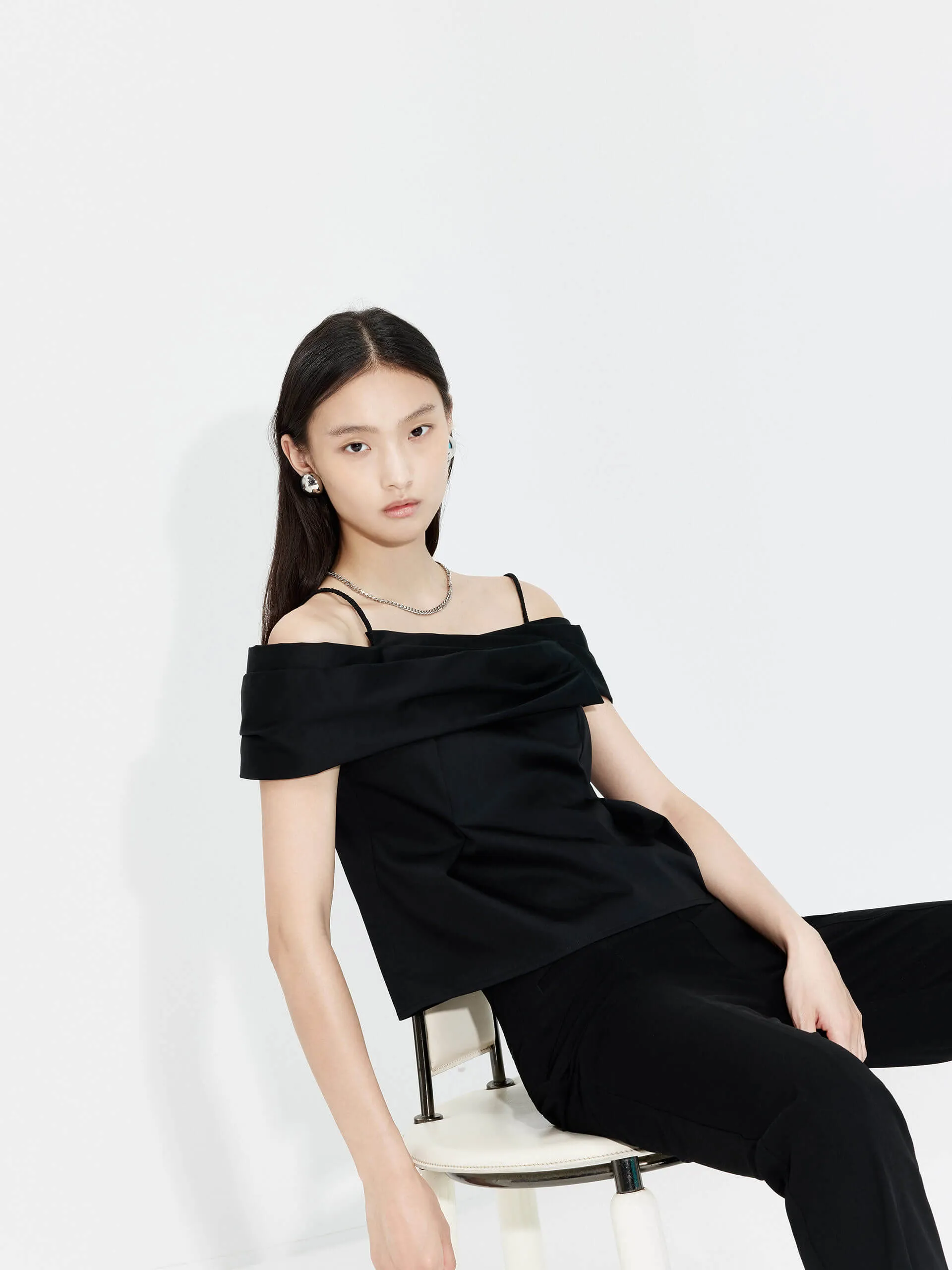 Back Zip Fitted Top sold by Mo&Co product image thumbnail 2