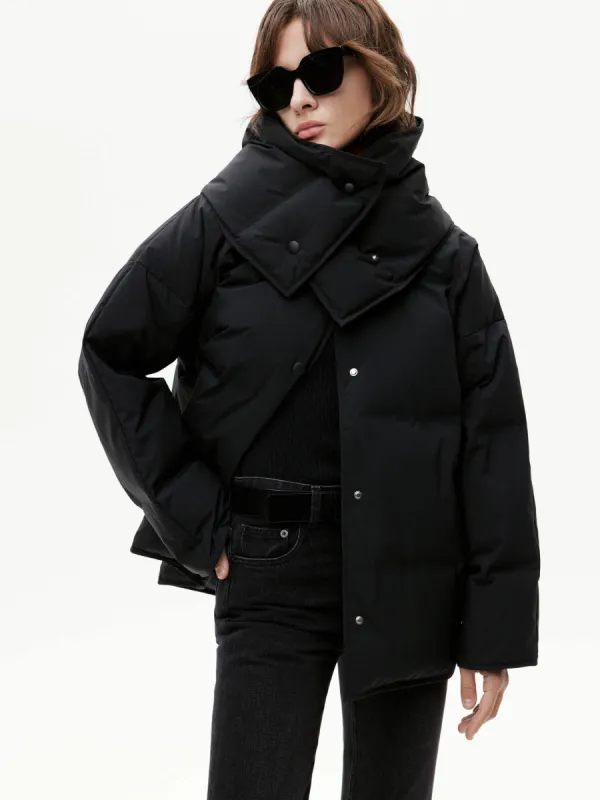 Include Scarf Puffer Coat sold by Mo&Co
