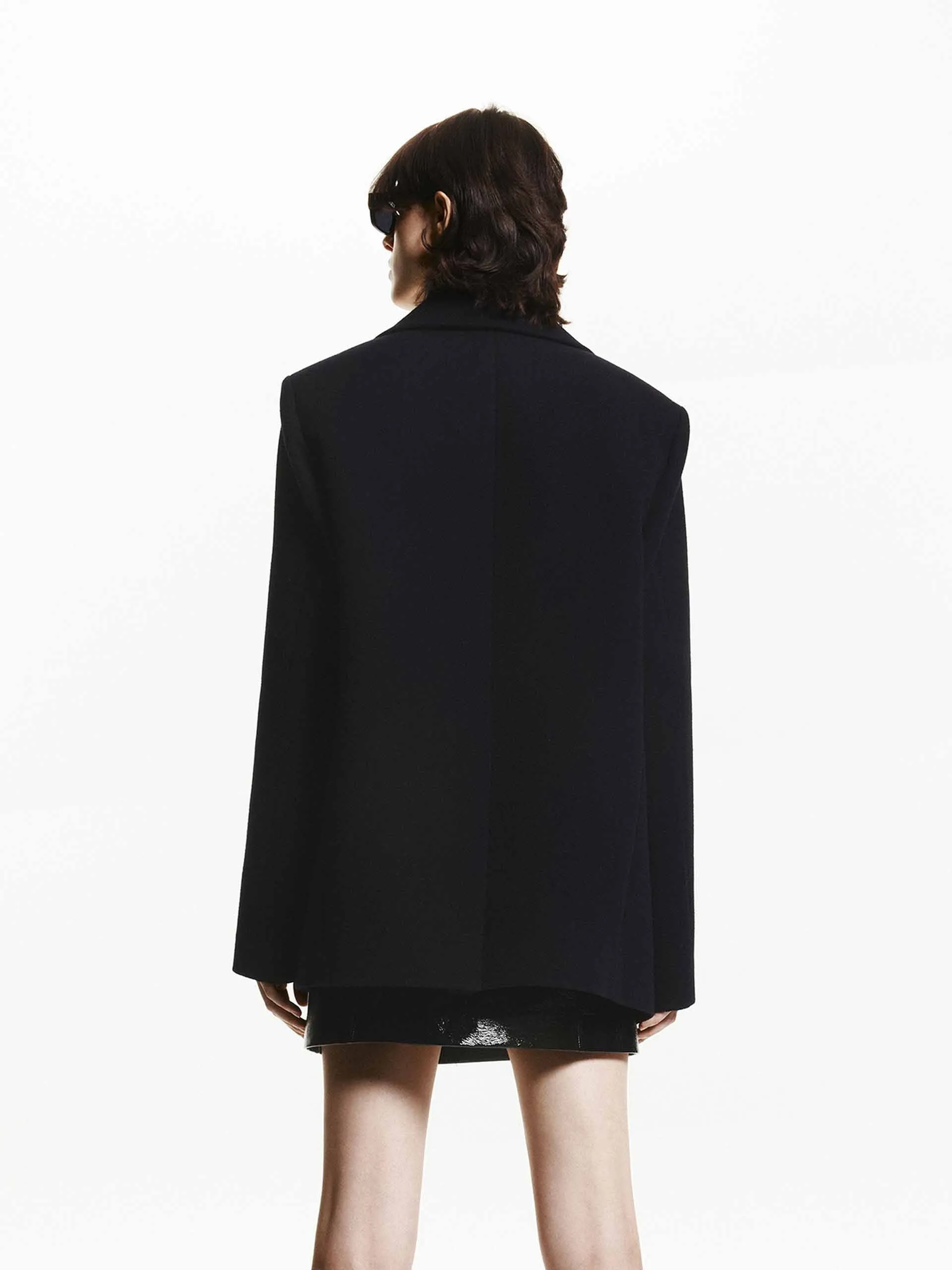 Double Breasted Mid Wool Coat sold by Mo&Co product image thumbnail 3