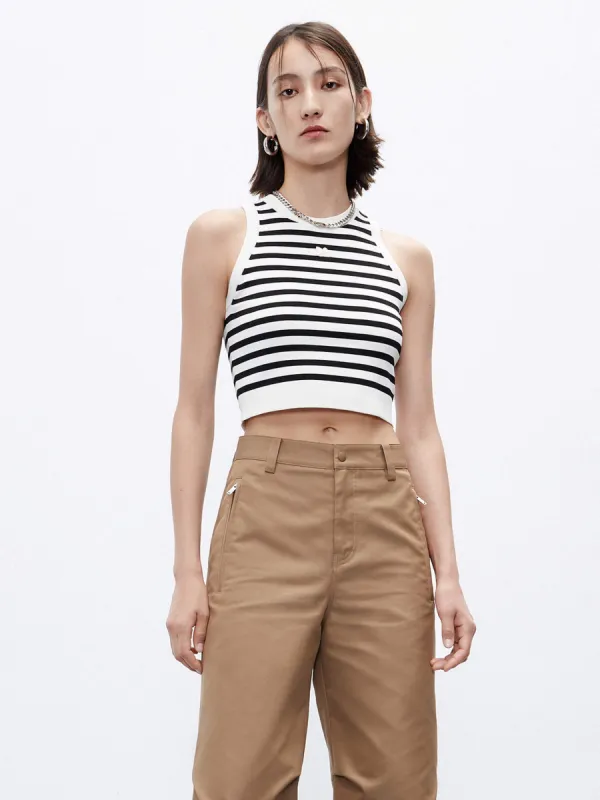 Ribbed Cropped Tank sold by Mo&Co