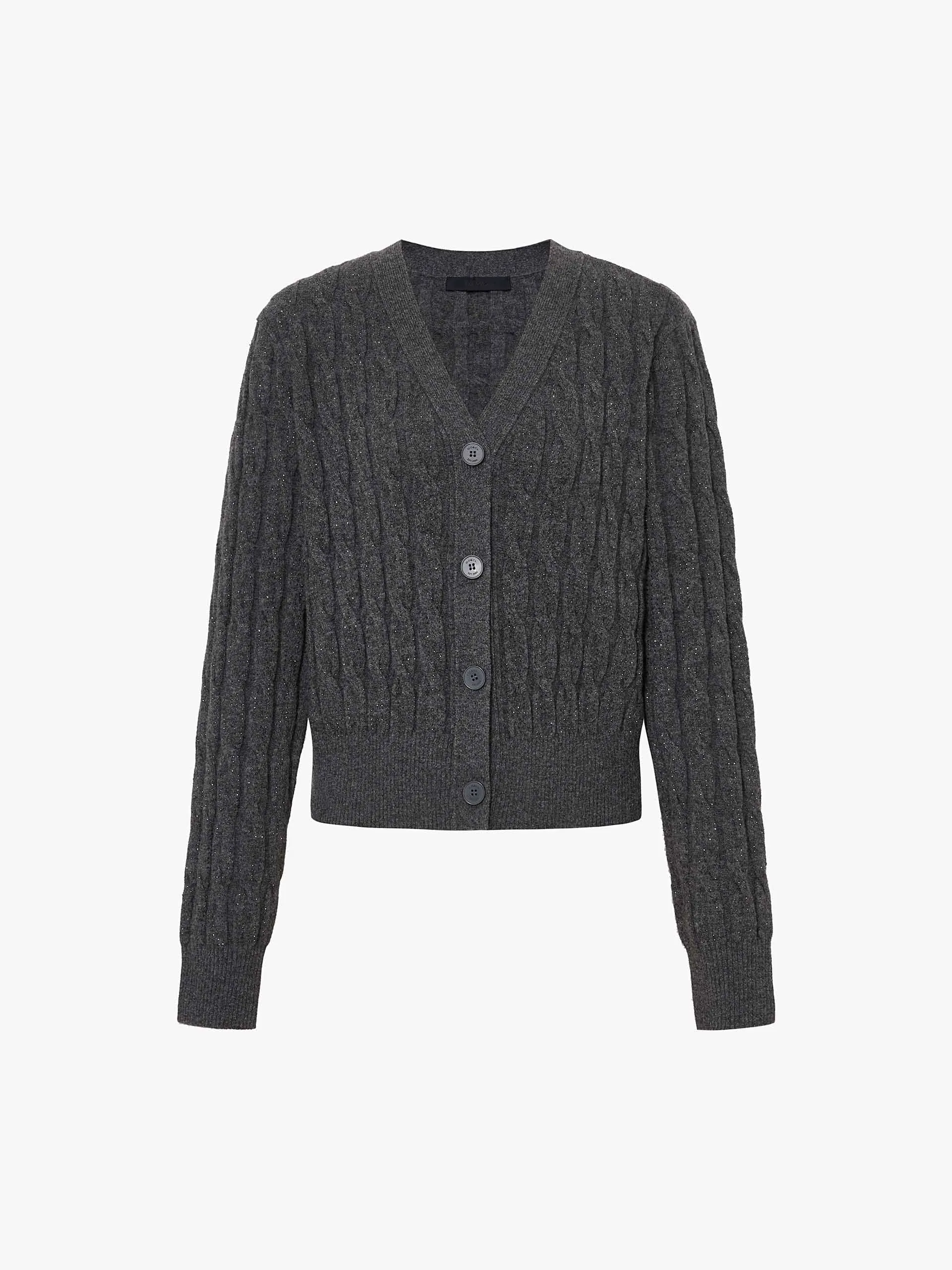 Wool Cable Knit Cardigan sold by Mo&Co product image thumbnail 5