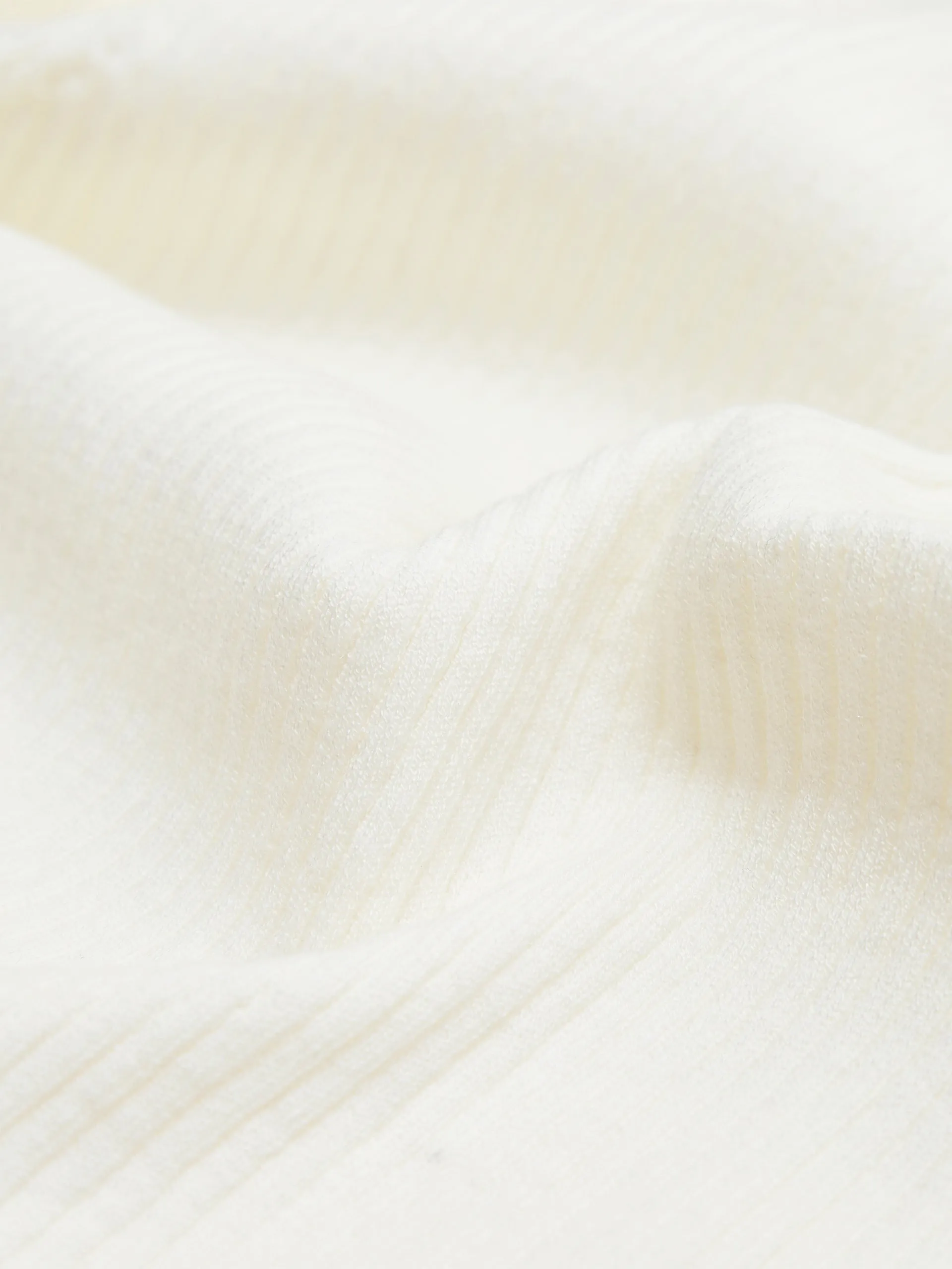 Puff Sleeves Ribbed Knit Cardigan sold by Mo&Co product image thumbnail 4