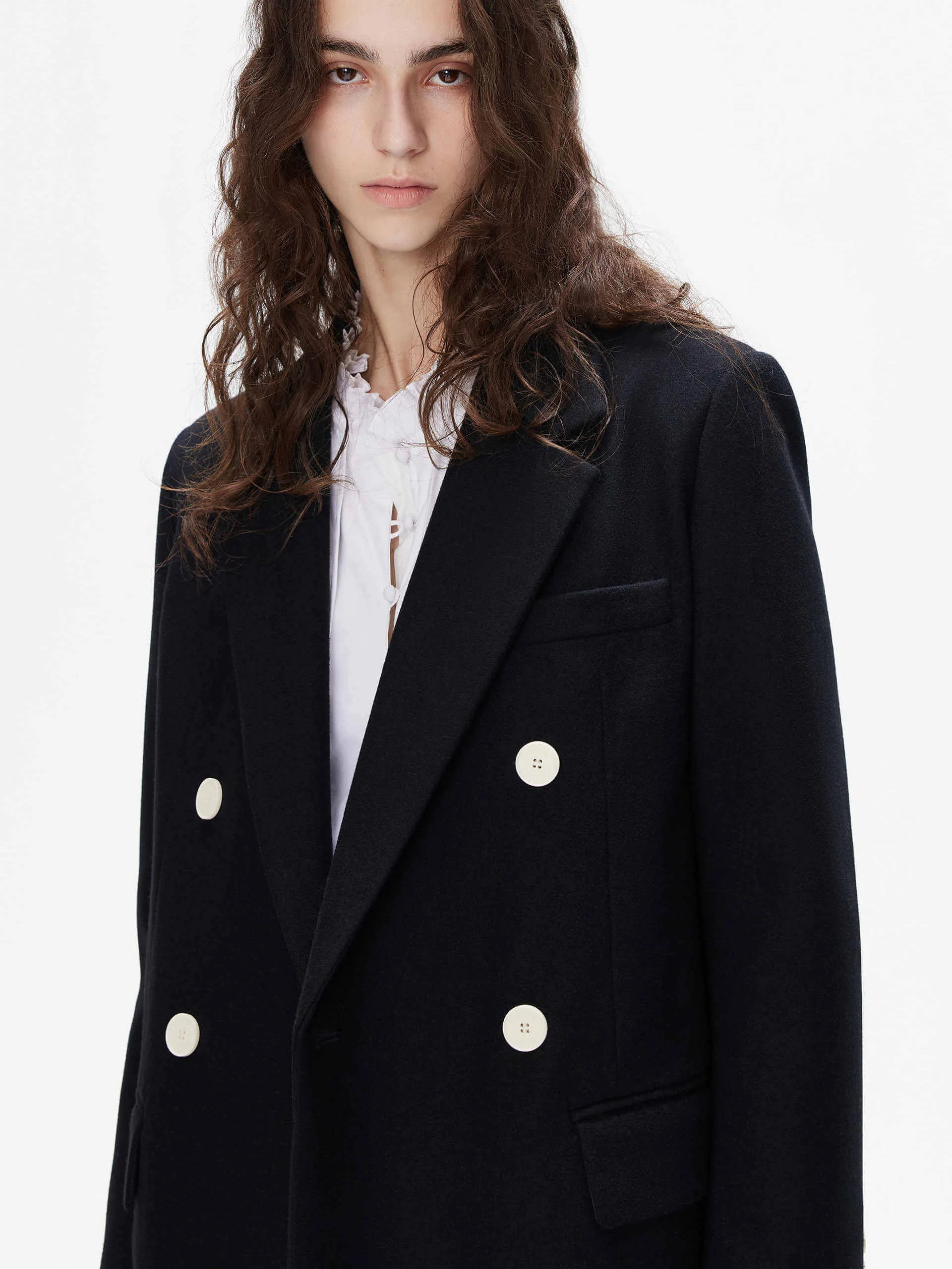 Double Breasted Wool Coat sold by Mo&Co product image thumbnail 4