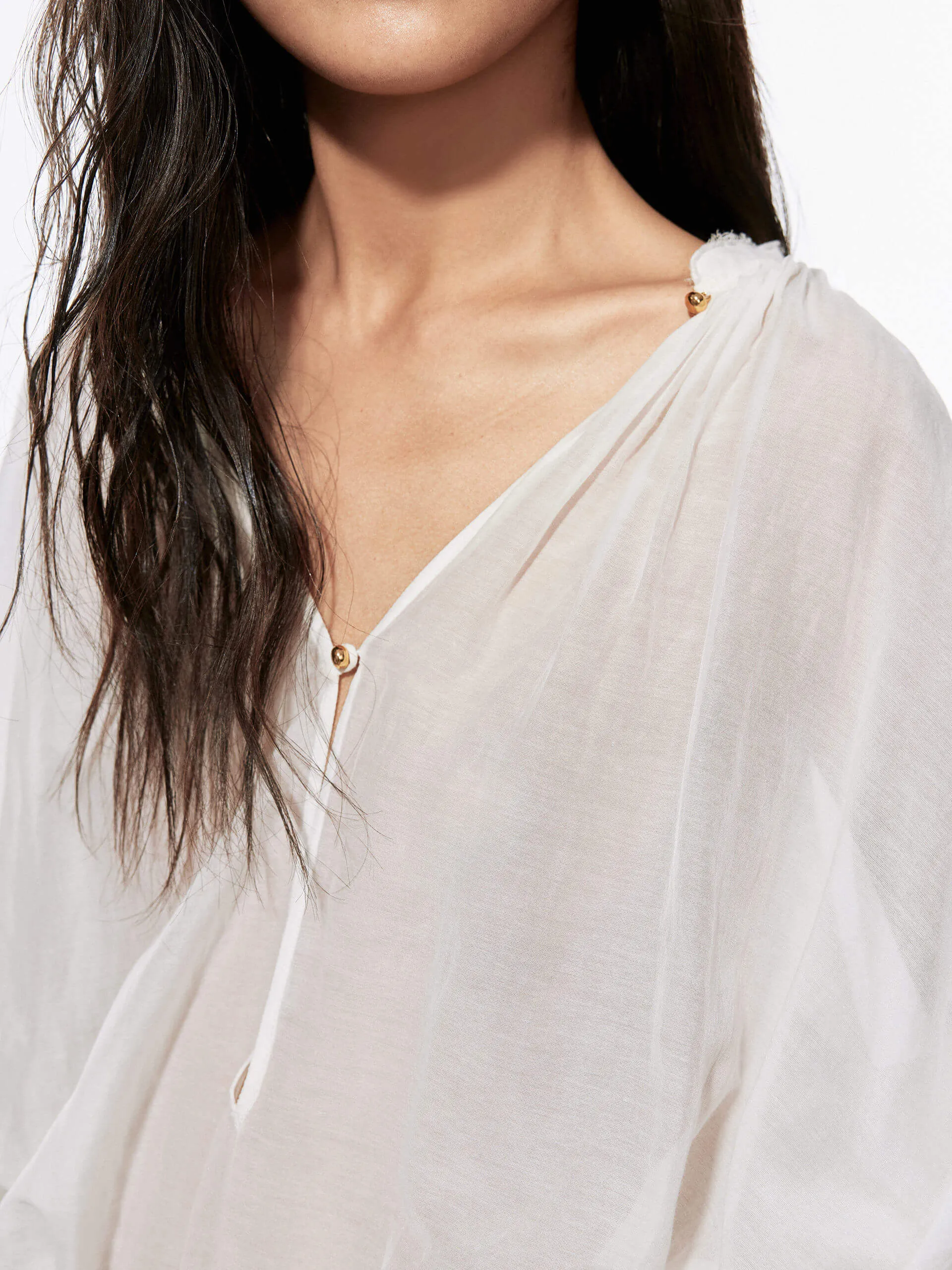 Soft Cotton Silk Blouse sold by Mo&Co product image thumbnail 5