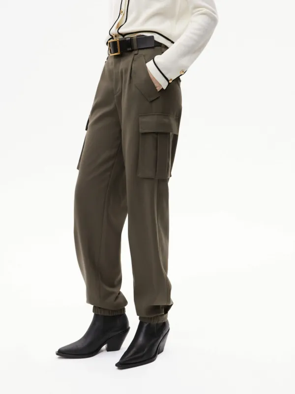 Cargo Pocket Detail Pants sold by Mo&Co