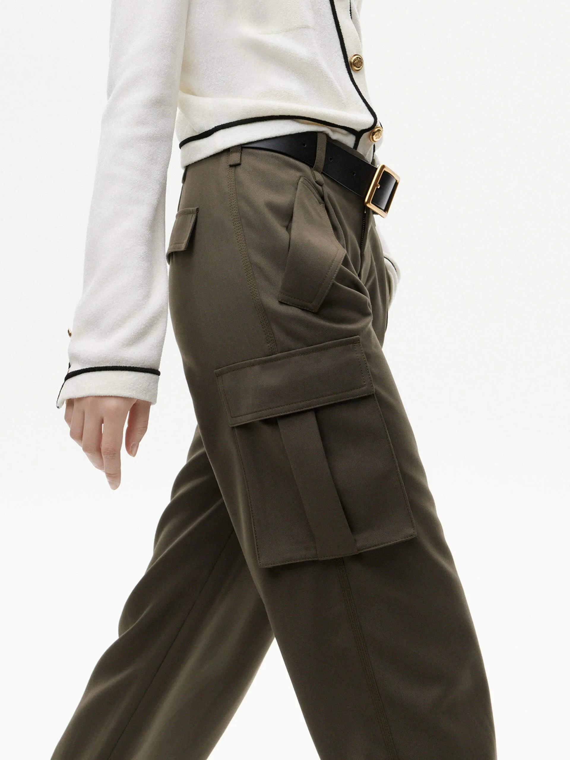 Cargo Pocket Detail Pants sold by Mo&Co product image thumbnail 3