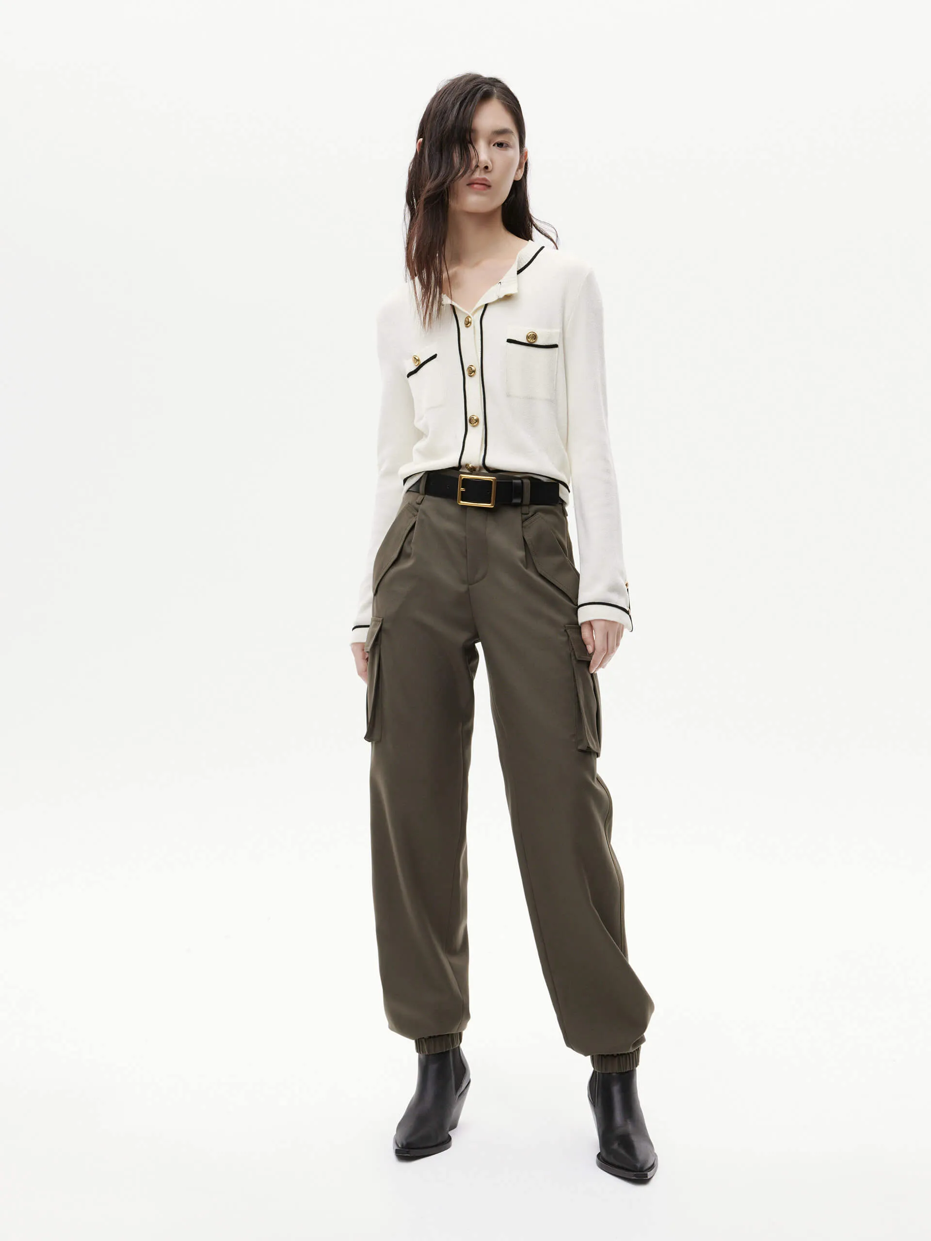 Cargo Pocket Detail Pants sold by Mo&Co product image thumbnail 2