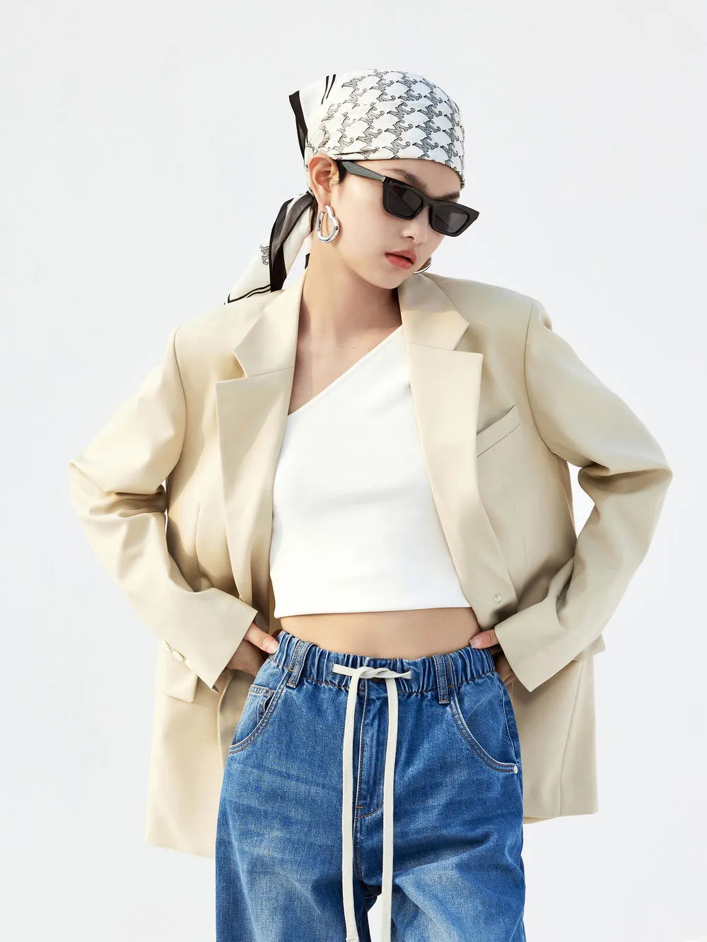 Wool Blend Blazer sold by Mo&Co product image thumbnail 5