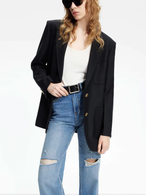 Single Breasted Tailored Blazer sold by Mo&Co