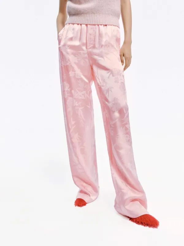 Silk Blend Jacquard Pants sold by Mo&Co