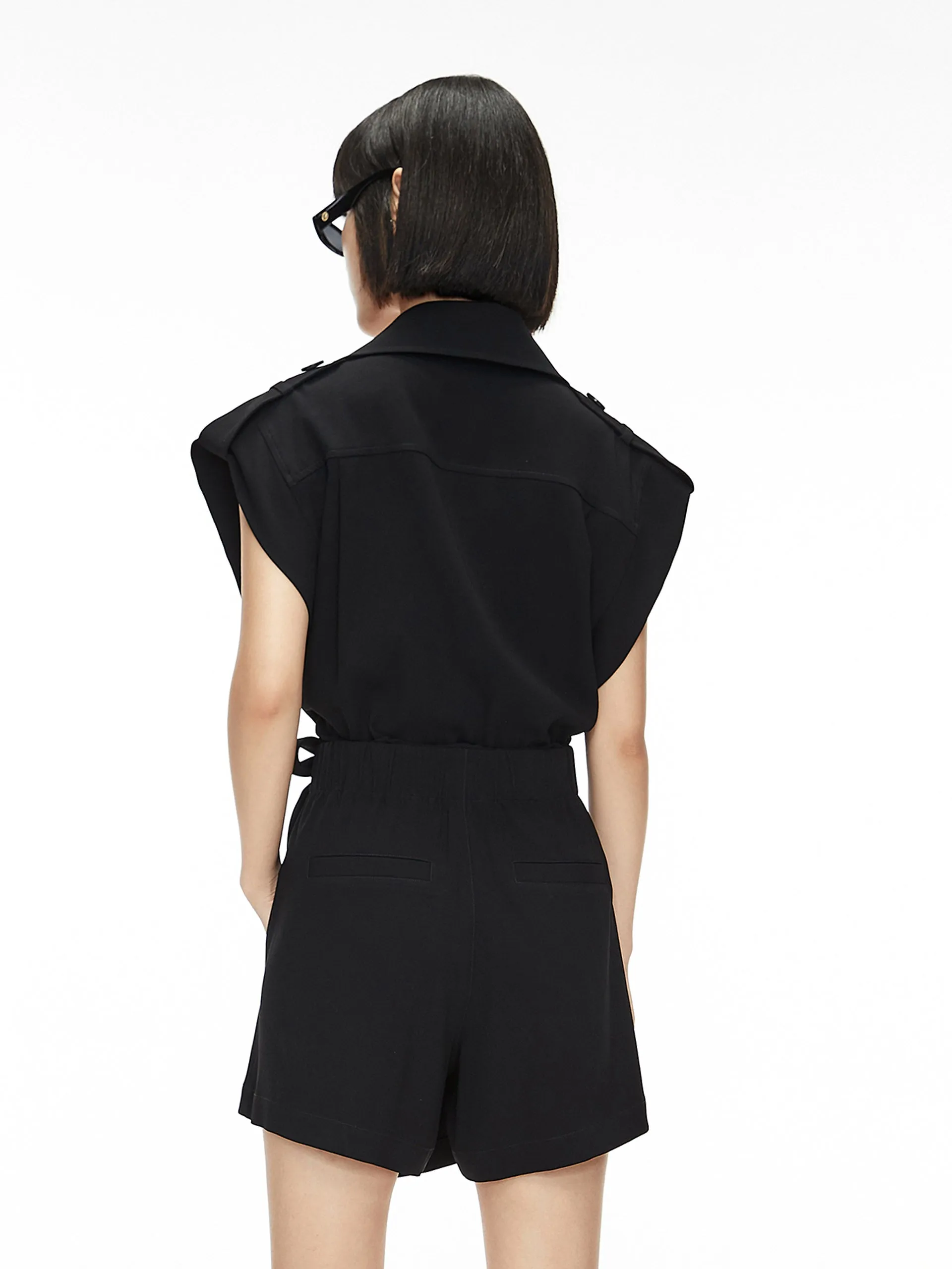 Loose Short Belted Playsuit sold by Mo&Co product image thumbnail 4