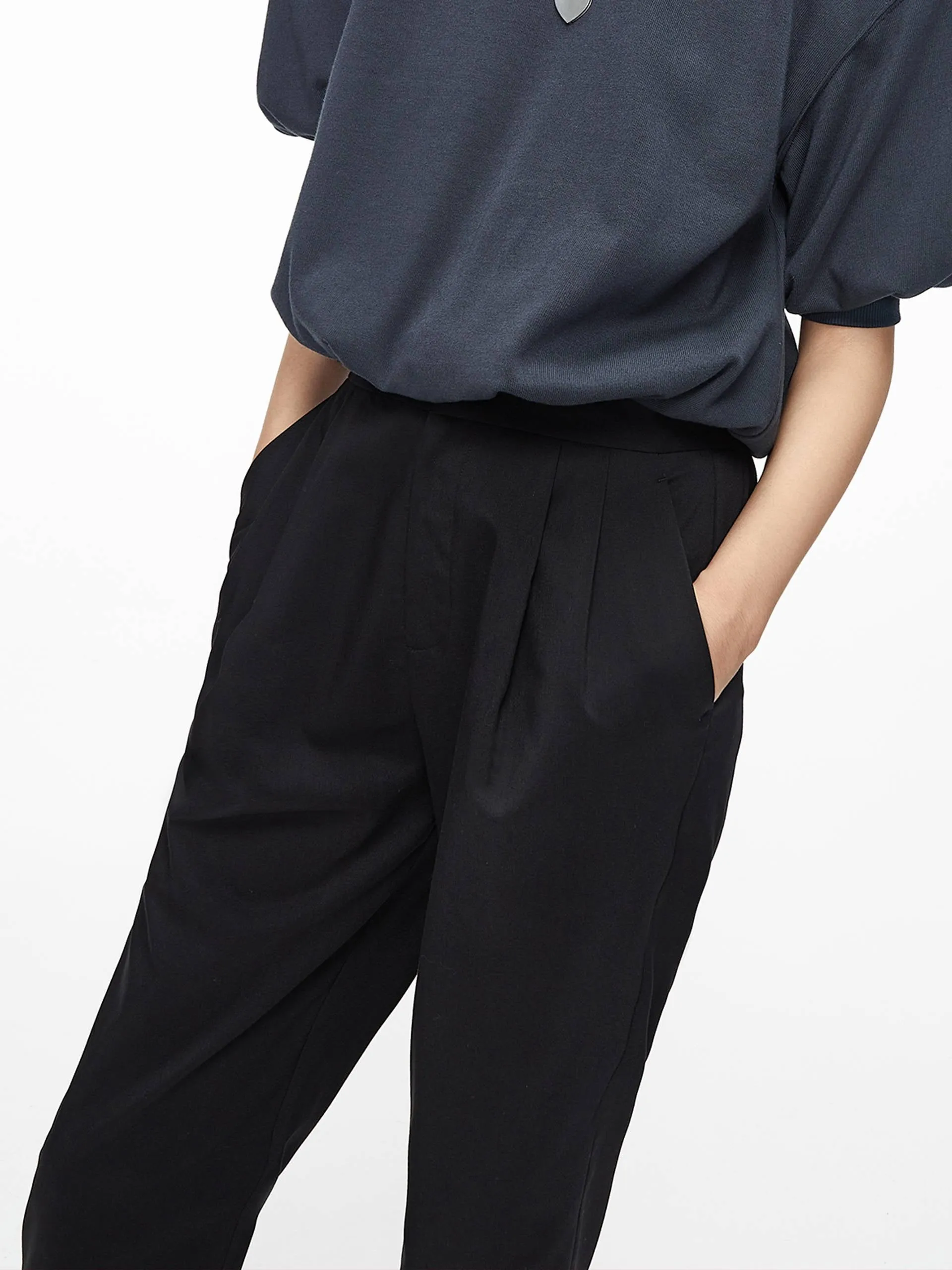 HOT SALE Pleated Jogger Suit Pants sold by Mo&Co product image thumbnail 3