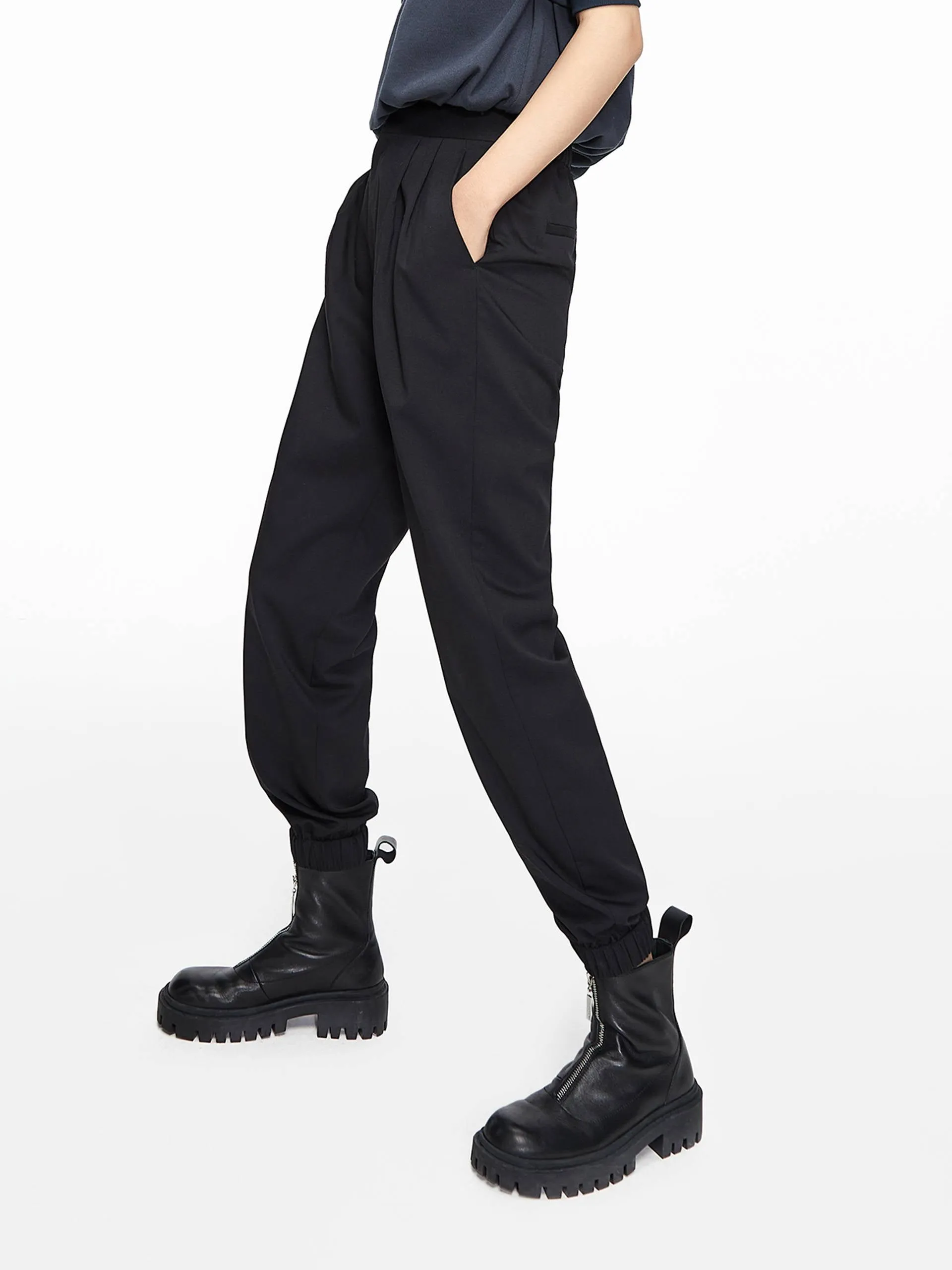 HOT SALE Pleated Jogger Suit Pants sold by Mo&Co product image thumbnail 4