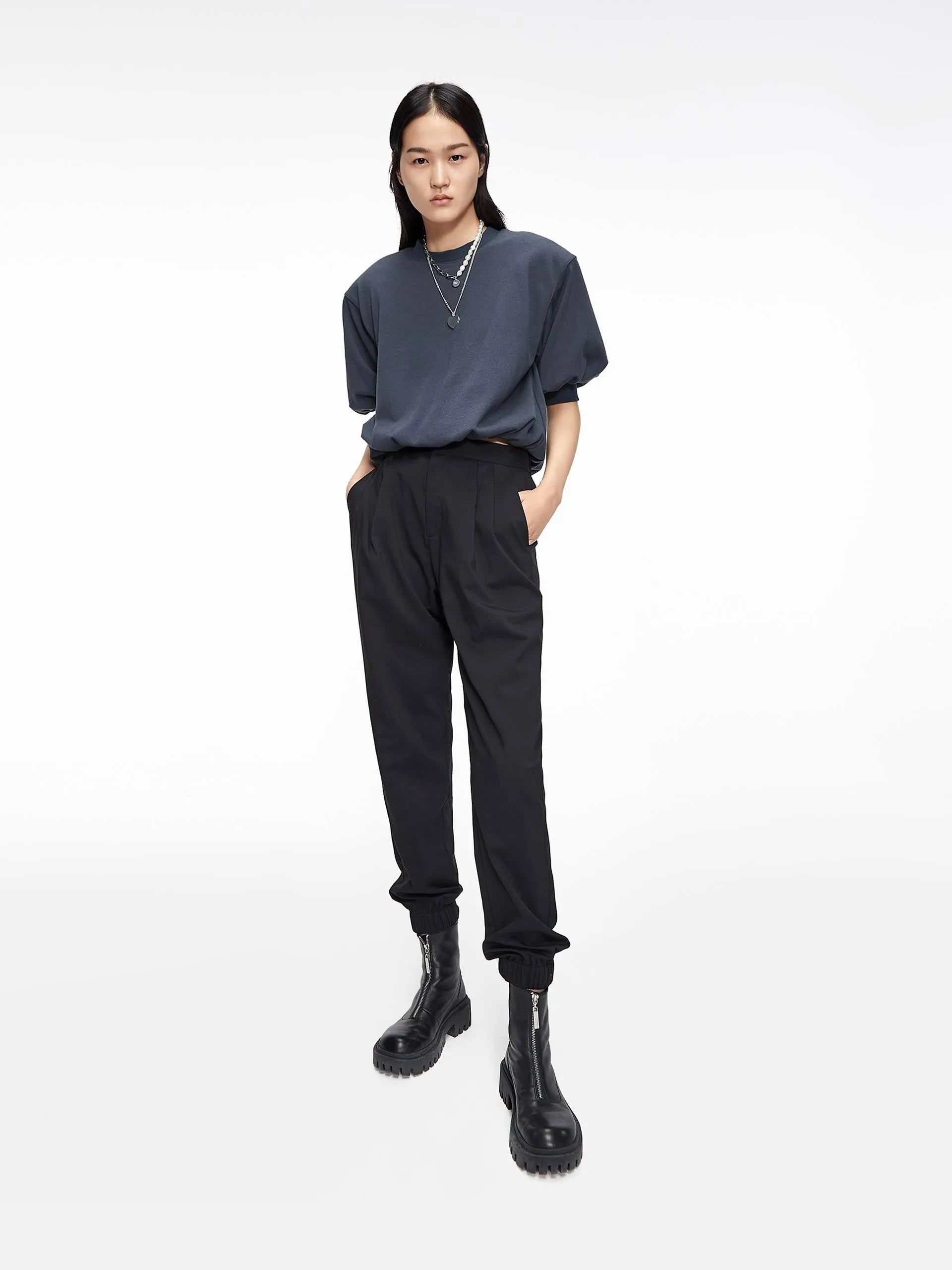 HOT SALE Pleated Jogger Suit Pants sold by Mo&Co product image thumbnail 2