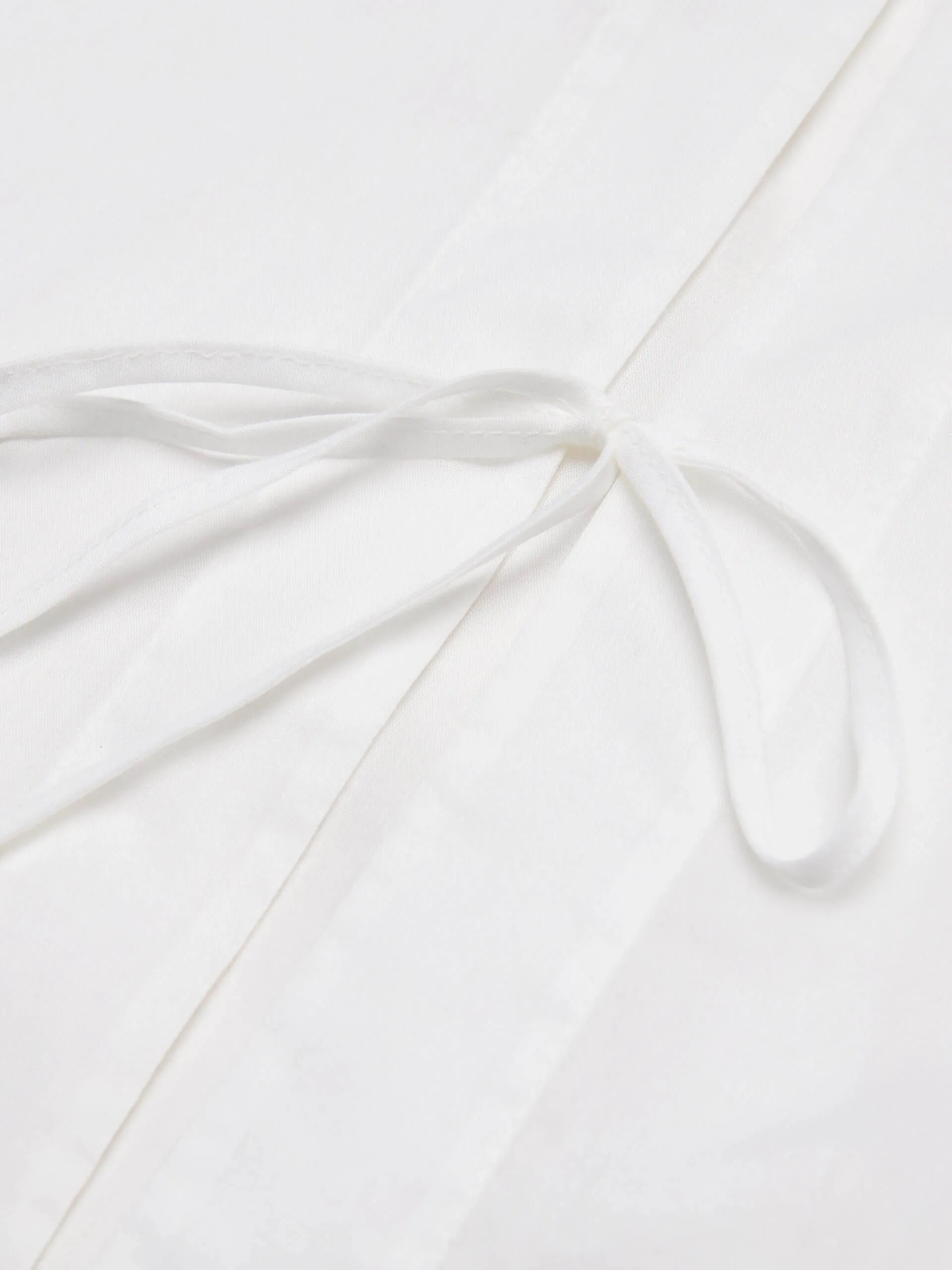 Strap Tie Detail Cotton Shirt sold by Mo&Co product image thumbnail 4