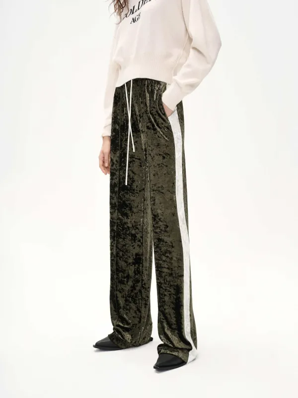 Contrast Straight Leg Pants sold by Mo&Co