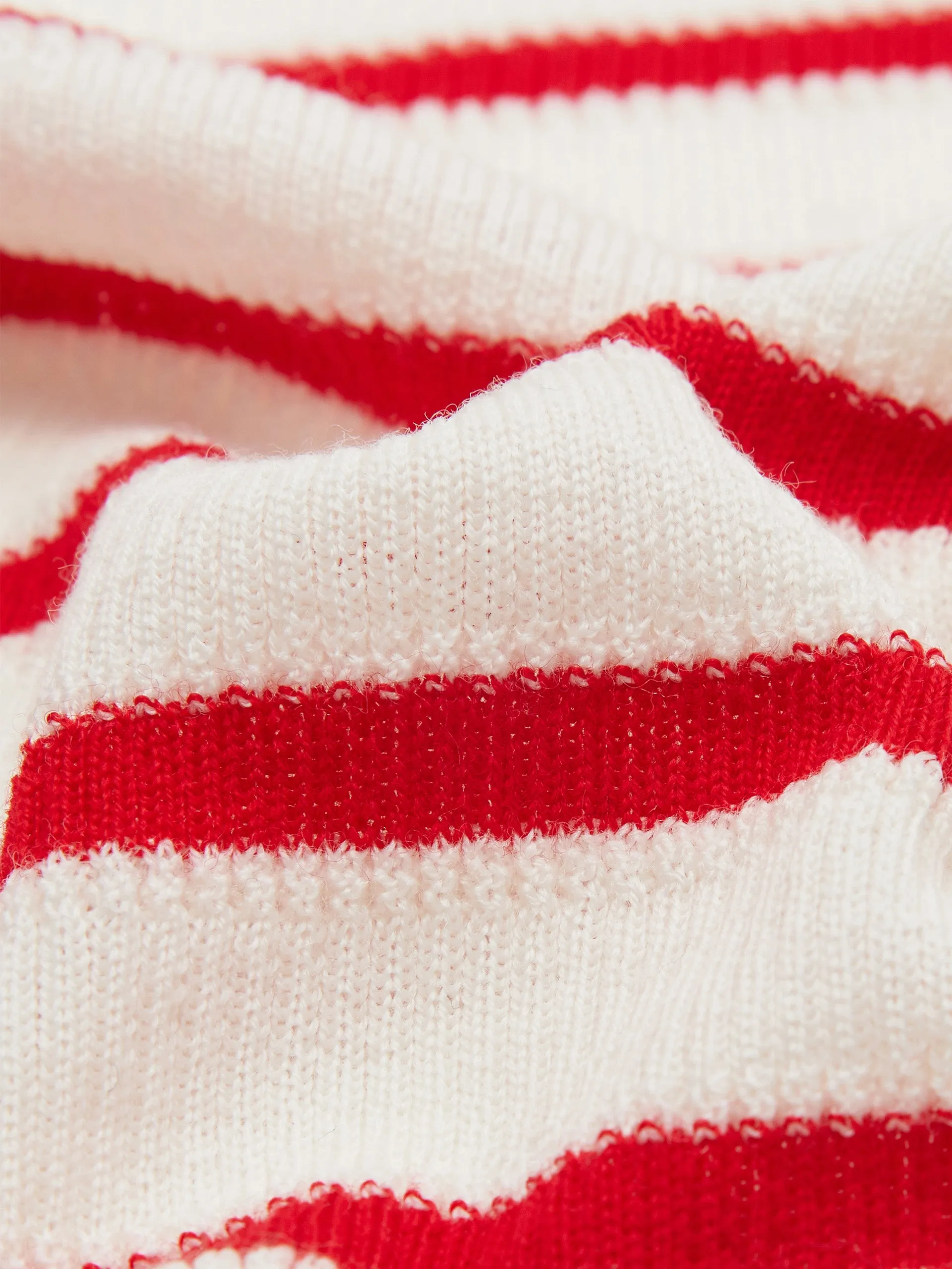 Striped V Neck Wool Cardigan sold by Mo&Co product image thumbnail 4